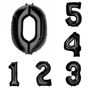 Globo Número Negro 32"