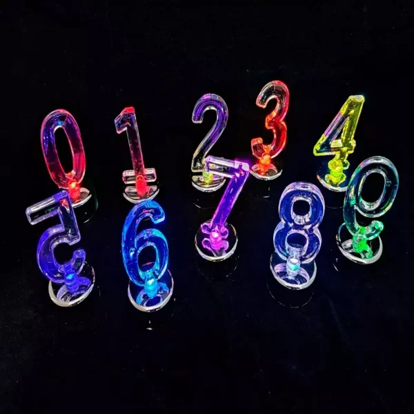 Velas Número Luz LED